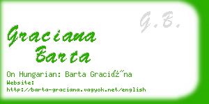 graciana barta business card